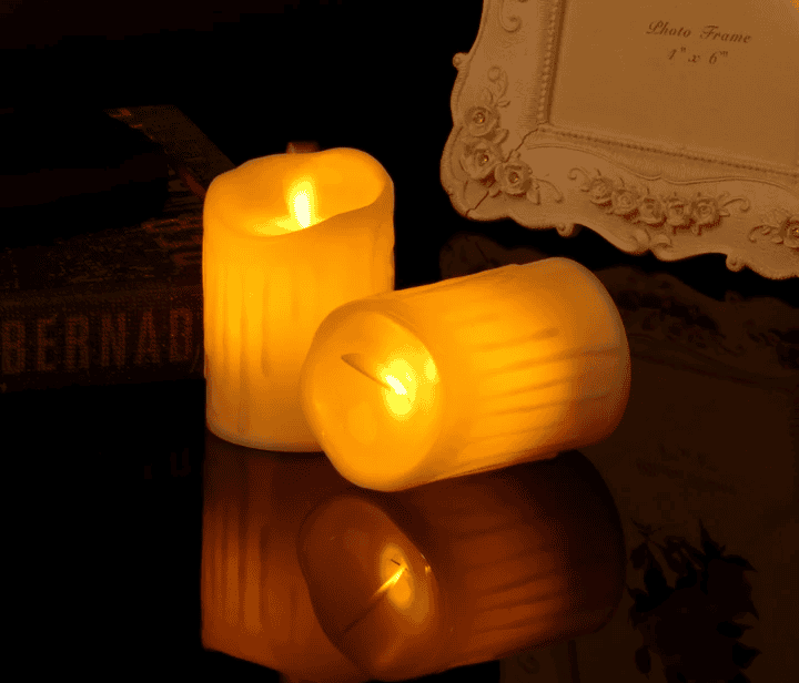 Set Of 12 Flickering Flameless LED Tea Candle Light Set Of 12 Flickering Flameless LED Tea Candle Light
